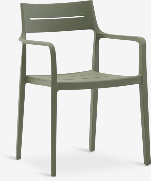 Stacking chair INGSTRUP olive green