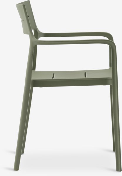 Stacking chair INGSTRUP olive green