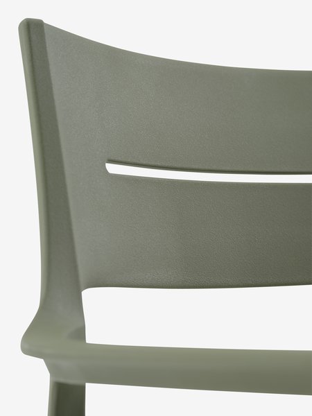 Stacking chair INGSTRUP olive green