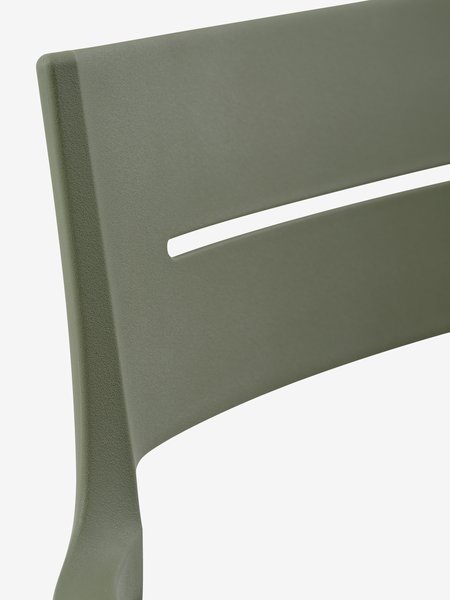 Stacking chair INGSTRUP olive green