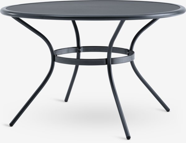 Garden table LARVIK Ø120 grey