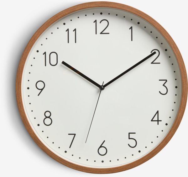 Wall clock ASKILD D30cm brown