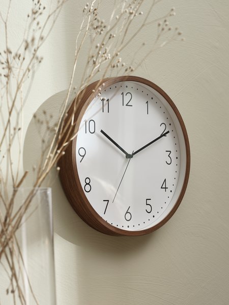 Wall clock ASKILD D30cm brown