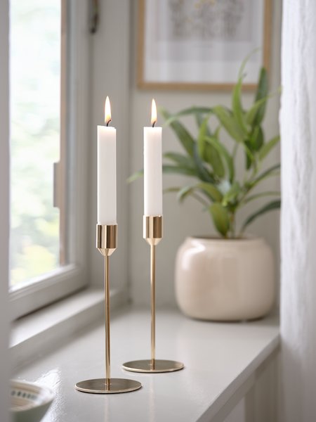Świecznik DENNIS Ś8xW24cm złoty