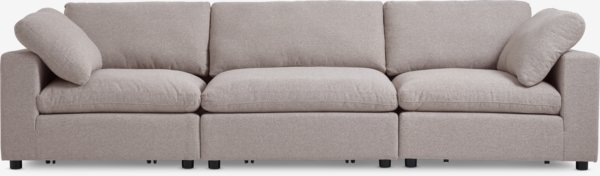 Modulaire bank LUNDBY 3pers. zand stof
