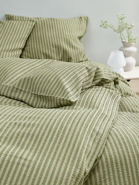 Parure de lit Seersucker SYNNE 240x220 vert