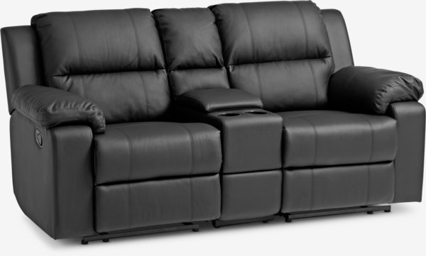 Relaxsofa BATUM 2-Sitzer schwarz