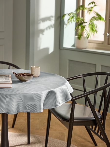 Tablecloth BLOMME D120 grey