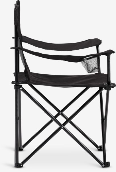 Kamperska stolica HALDBAKKEN crna