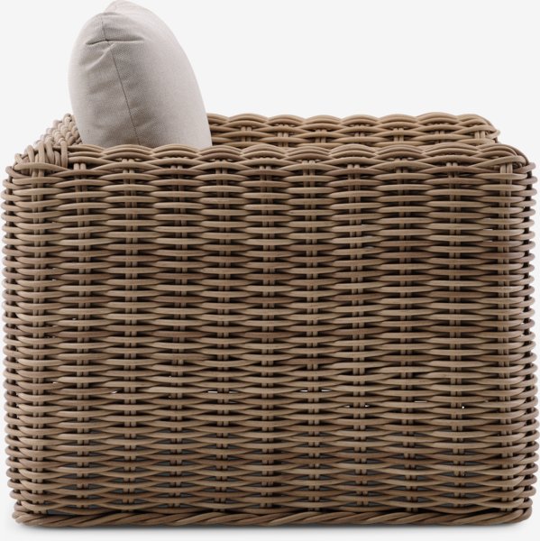 Garden lounge chair EJER quick-dry natural