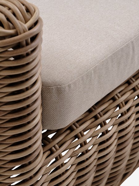 Garden lounge chair EJER quick-dry natural