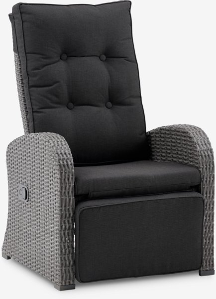 Fauteuil lounge STORD gris