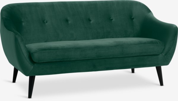 Sofa EGEDAL 2.5-Sitzer Samt grün