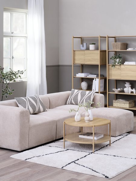 Modularna sofa sa lenjivcem SKEJBY pesak
