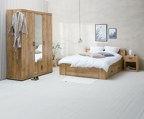 Ormar LINTRUP 157x220 3 vrata boja hrasta