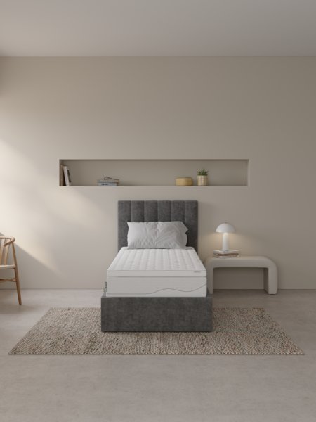 Топ матрак 80x200 см KVISTEN сив DREAMZONE