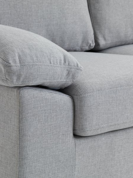 Sofa GEDVED 3-Sitzer hellgrau