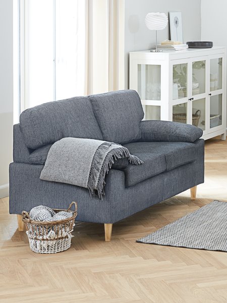 Sofa GEDVED 2-Sitzer grau