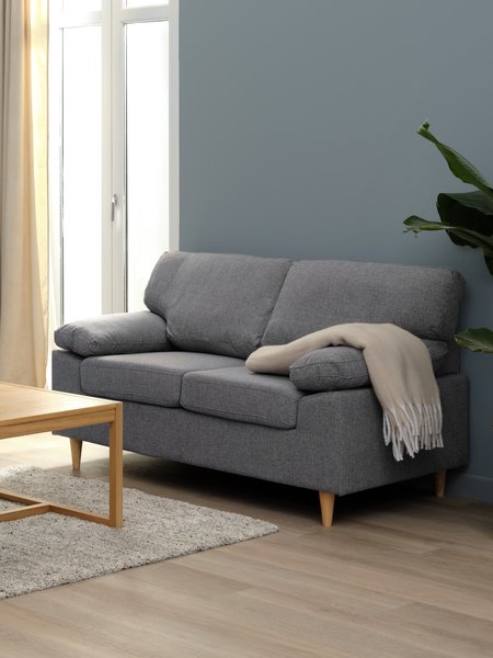 Sofa GEDVED 2-Sitzer grau