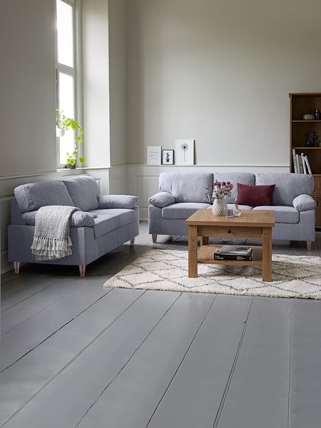 Sofa set GEDVED set of 2 light grey