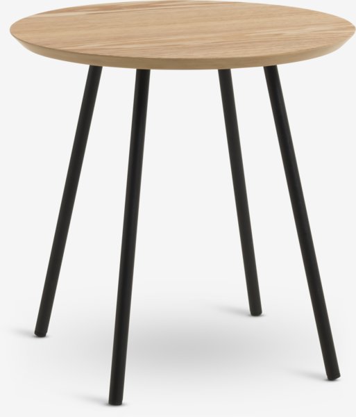 End table NYBO D40 oak colour/black