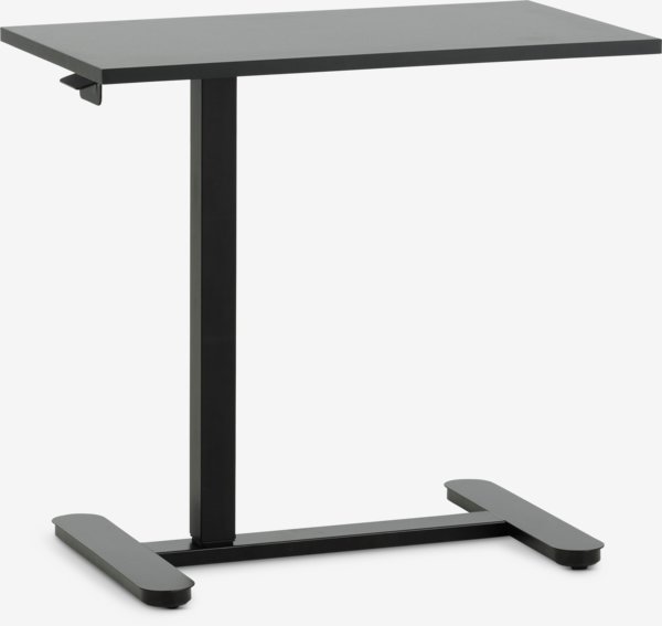 Gas height-adjustable desk LUNDTOFT 40x70 black