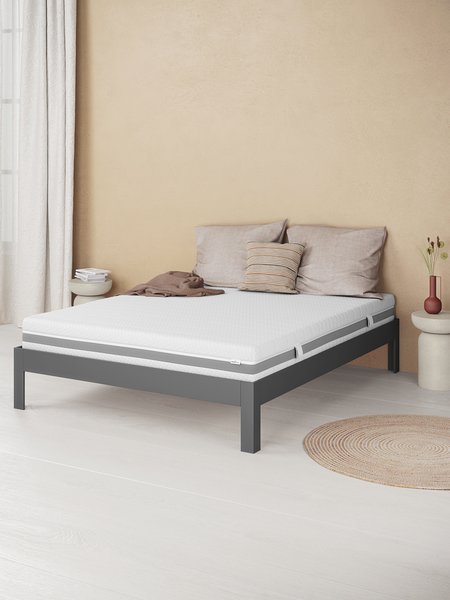 Letto KILDEN 160x190 grigio scuro