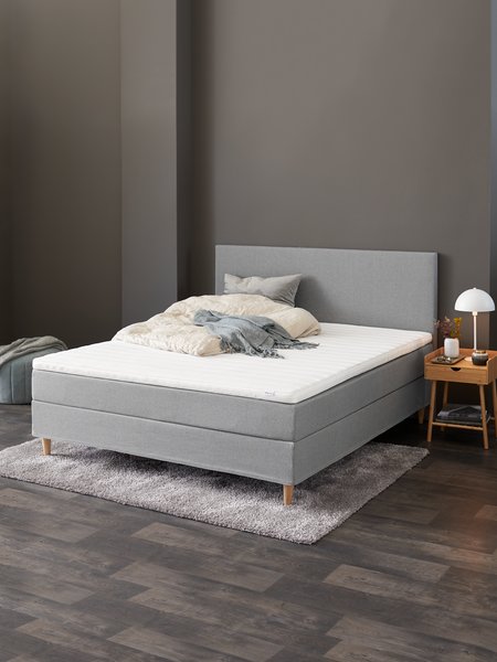 Kontinentalsäng 90x200cm VEKSA PC75 grå-23