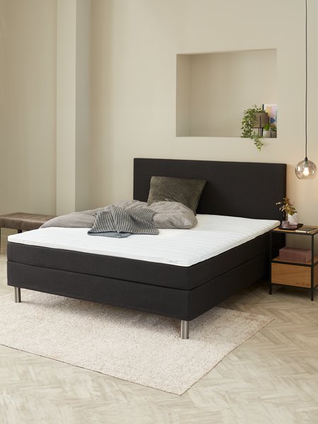 Boxspringbett 140x200cm TYSSA PC60 schwarz-08 PU