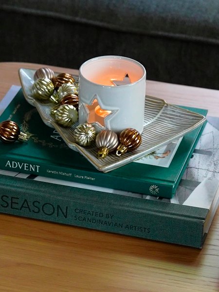 Dekoračný podnos AUSTRE Š25xD18xV2 cm porcelán biela