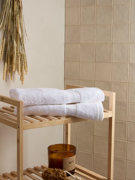 Serviette de bain UPPSALA 65x130 blanc