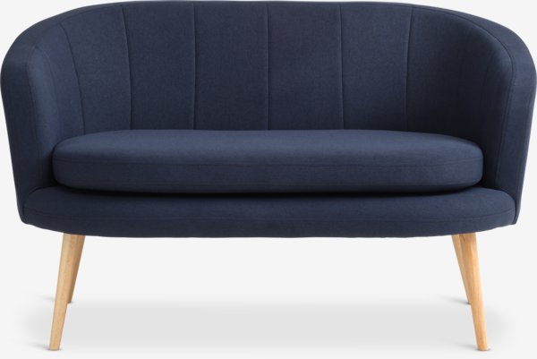 Sofa GISTRUP 2-Sitzer Stoff dunkelblau