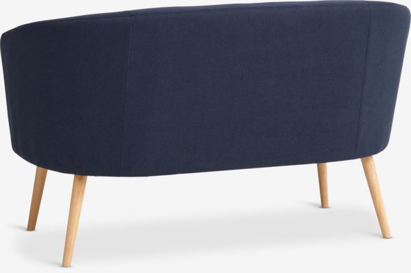 Sofa GISTRUP 2-Sitzer Stoff dunkelblau