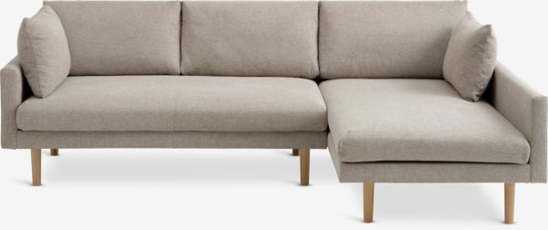 Sofa HVIDBJERG Chaiselongue beige