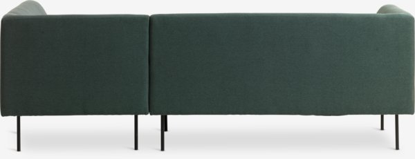 Divano KARE chaise longue a destra verde scuro