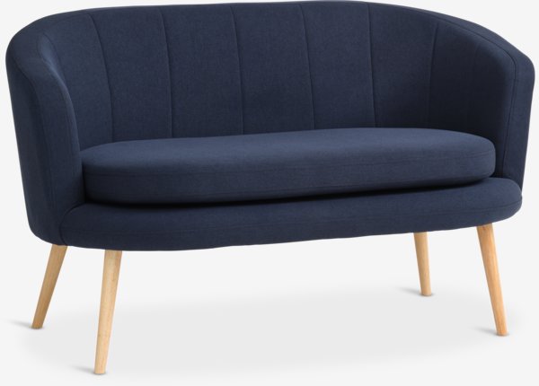 Sofa GISTRUP 2-Sitzer Stoff dunkelblau