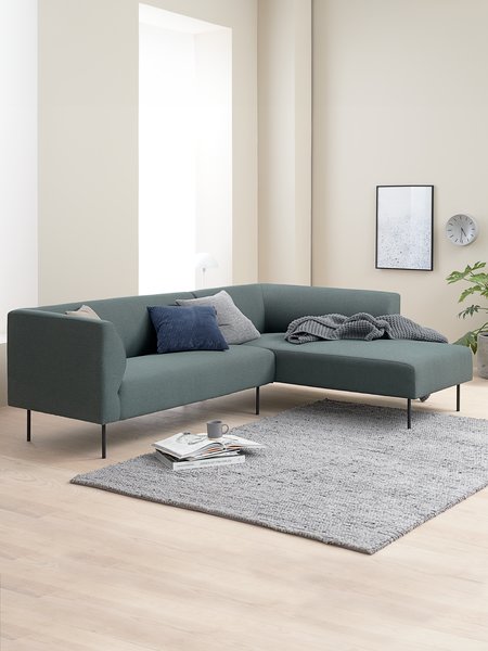 Divano KARE chaise longue a destra verde scuro