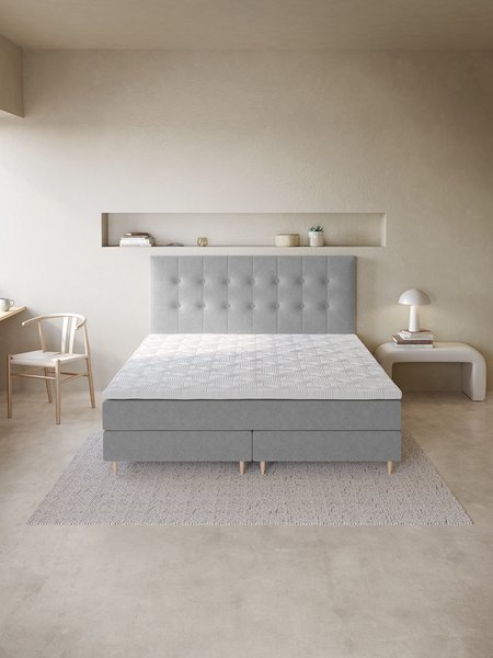 Boxspring 180x200 NEVLA GC5 grijs-23 DREAMZONE