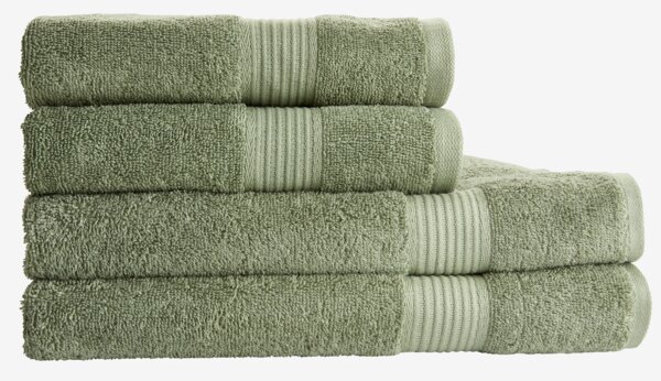 Serviette de toilette KARLSTAD 50x100 vert armée