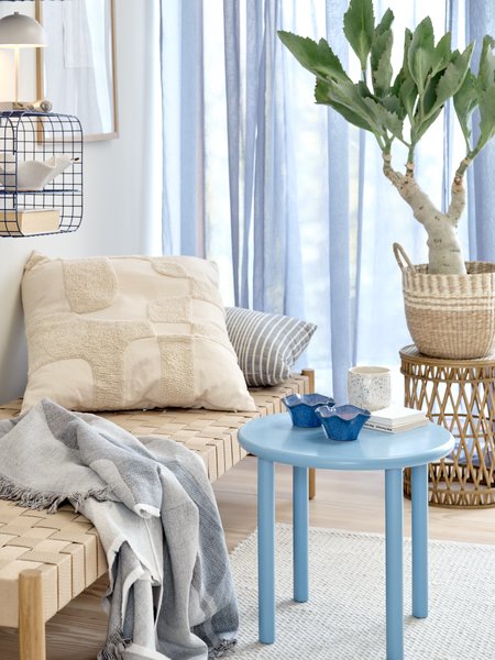 End table BOLBRO D45 light blue