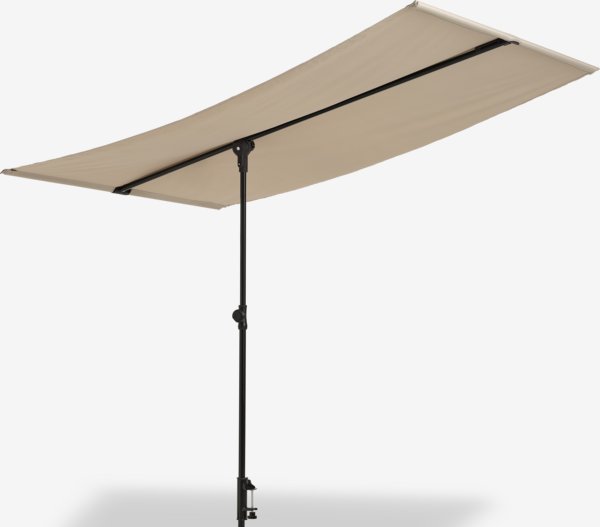 Balcony parasol HEJLPLET W130xL210 sand