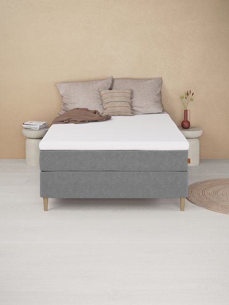 Boxspring 140x200 GOLD C75 latex grijs-23