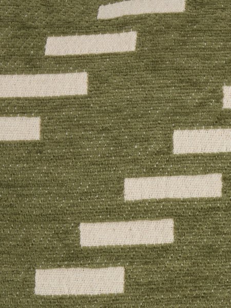 Prydnadskudde KROKUS 40x60 chenille grön/beige
