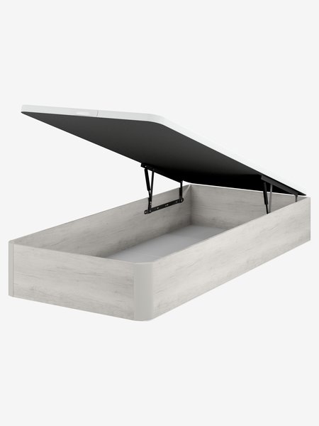 Canapé 90x200cm SKJELA GA45 gris claro DREAMZONE