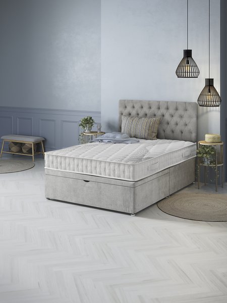 Divan base GOLD D10 OTTOMAN Double Grey-49