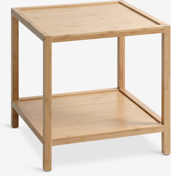 End table OSTED 45x45 1 shelf bamboo