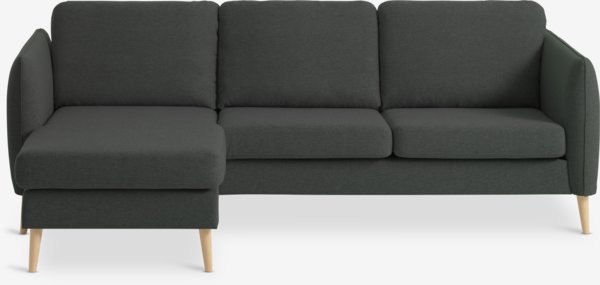 Sofa AARHUS Chaiselongue links dunkelgrau