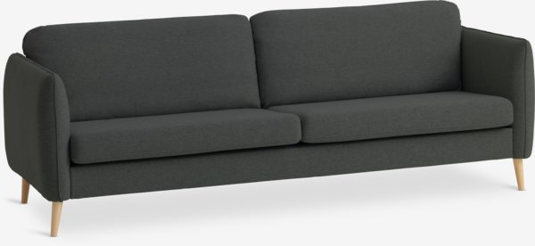 Sofa AARHUS 3-Sitzer Stoff dunkelgrau