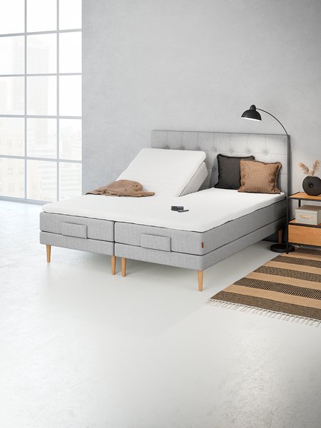 Lit réglable 180x210cm JOSELVA GE40 gris-27 LATEX