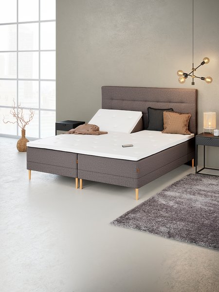 Regulerbar seng 180x210 KUPELVA GE50 grå-21 comfort+